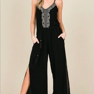 Boho Embroidered Jumpsuit